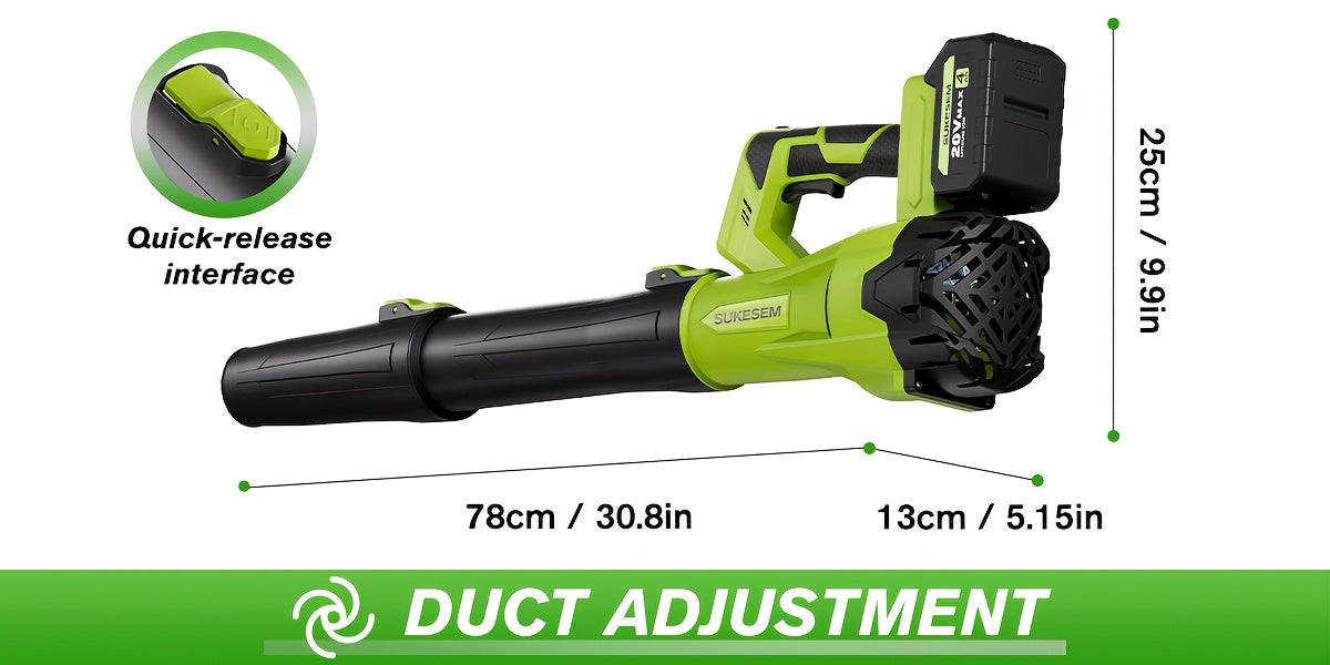 Turbo Jet Dryer, Electric Wireless Snow Blower | 20V/4.0AH Battery, High-Pressure Air Dryer, Handheld Snow Removal Machine, Plastic Material, Rechargeable - product image 15
