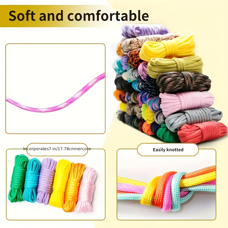 Paracord Bracelet Making Kit DIY Nylon Rope Craft Set with 5 Types of Buckles for Bracelets Keychains Lanyards Survival Gear Beginner to Advanced Handmade Jewelry Craft Supplies for Garden & Outdoor Living