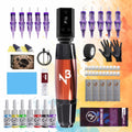 Tattoo Machine Set Complete Wireless - TM-72 Tattoo Pen Gun with Power Supply 10 Assorted Needles 8 Color Ink Bottles Full Tattoo Kit for Beginners & Professional Tattoo Artists - product image 10