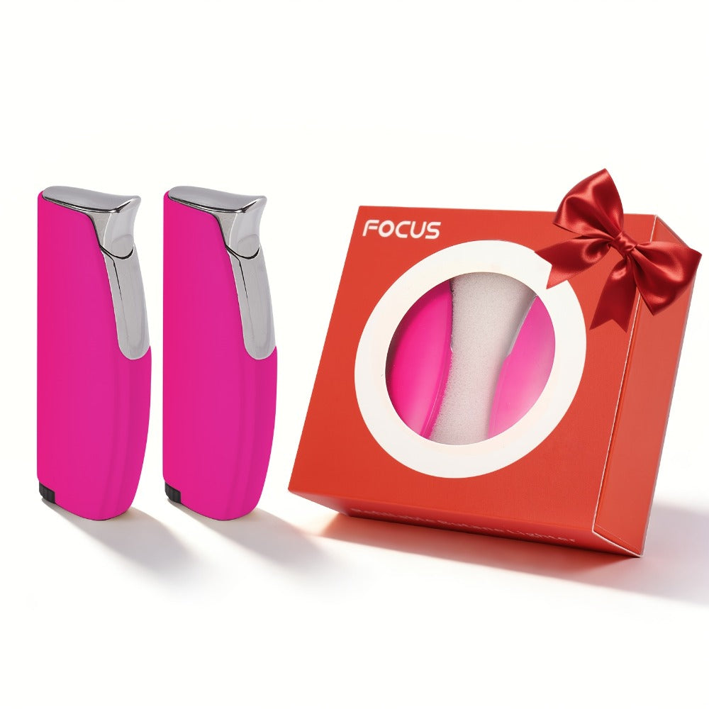 Windproof Lighter 2-Pack – Slim Portable Pocket Lighter with Mirror Finish, Refillable Butane Flame, Fashionable Gift for Men & Women, Available in 8 Colors (Red, Black, White, Sil - product image 10