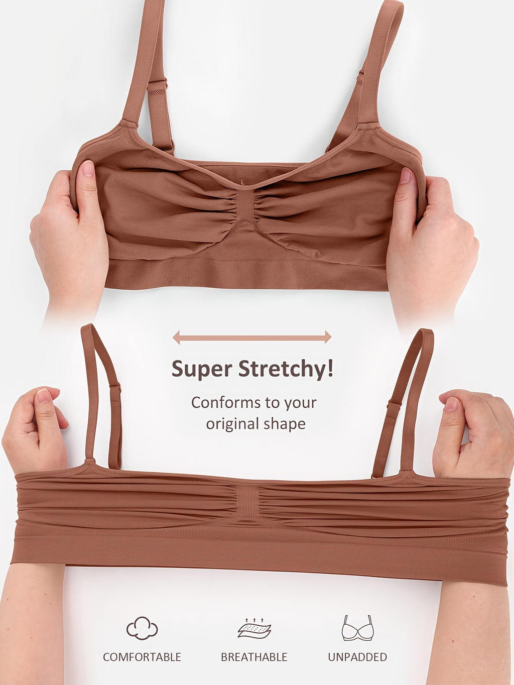 Women's Push-Up Seamless Bra with Breathable Design and Back Control - product image 15