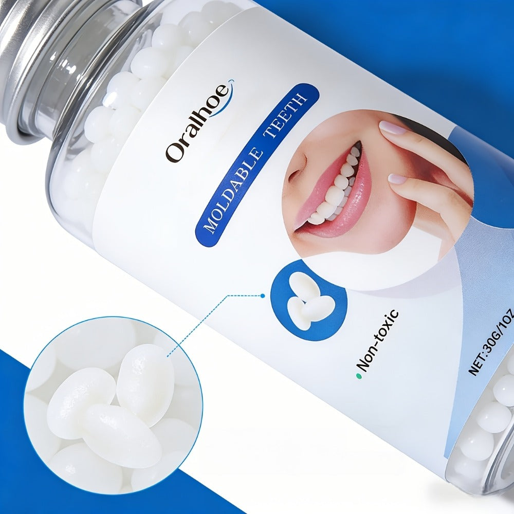 Temporary False Tooth Kit DIY Cosmetic Dental Repair Moldable Thermoplastic Realistic Fit for Missing Broken Chipped Teeth Secure for Eating Daily Wear Men Women Elderly 30g - product image 15