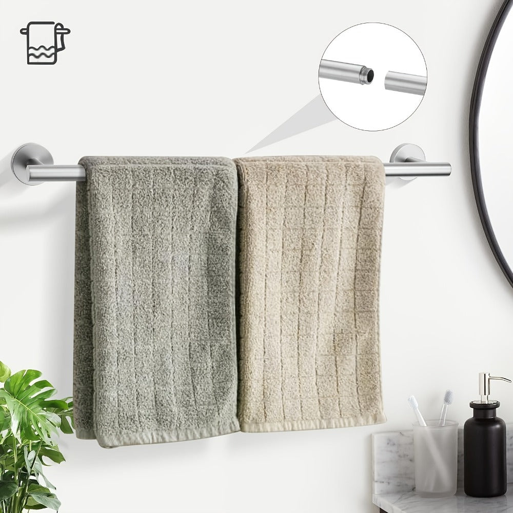 5-Piece Bathroom Hardware Set SUS304 Stainless Steel 24" Towel Bar Towel Ring Toilet Paper Holder Robe Hooks Black Silver Gold - product image 12