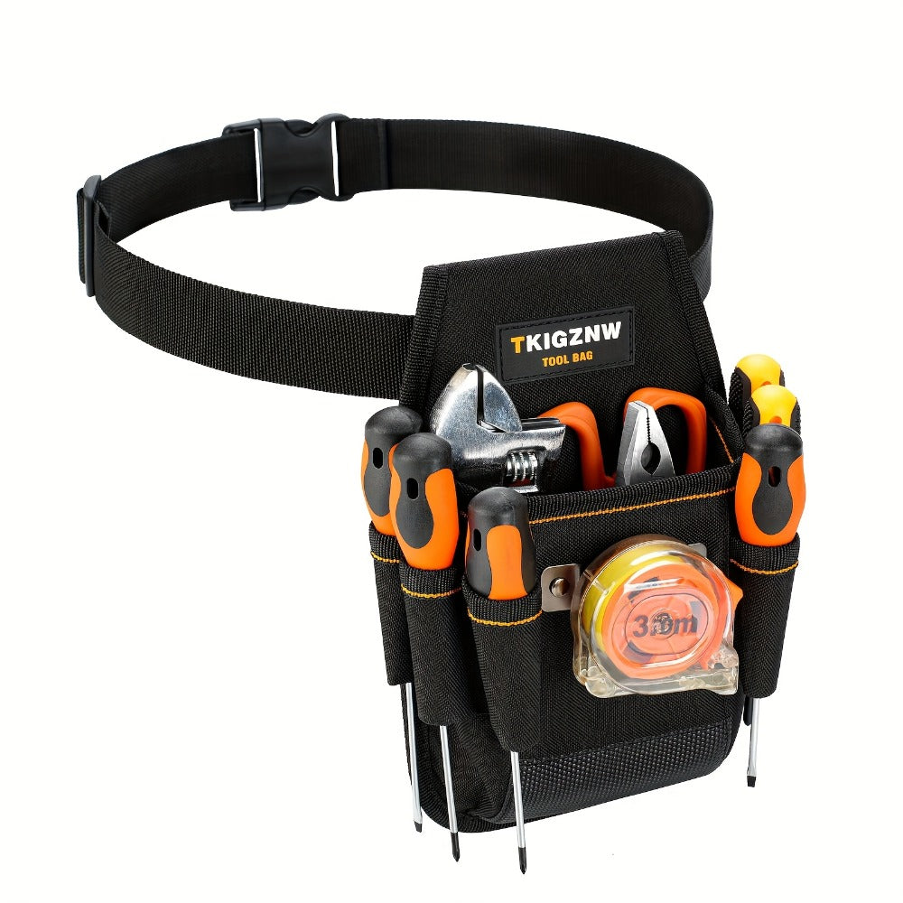 Tool Bag Heavy Duty 7-Pocket PVC Organizer for Mechanics & Electricians – Multi-Pocket Hand Tool Storage Bag, Portable Jobsite Toolbag for Plumbers, Contractors & DIY - product image