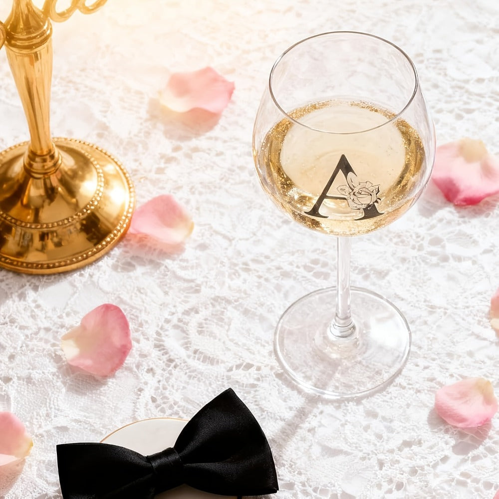 Personalized Wine Glass Gift for Women – A-Z Initial Letter Monogrammed Wine Glass with Gift Box & Greeting Card – Unique Birthday, Christmas & Mother's Day Gift for Mom, Best Frie - product image 2