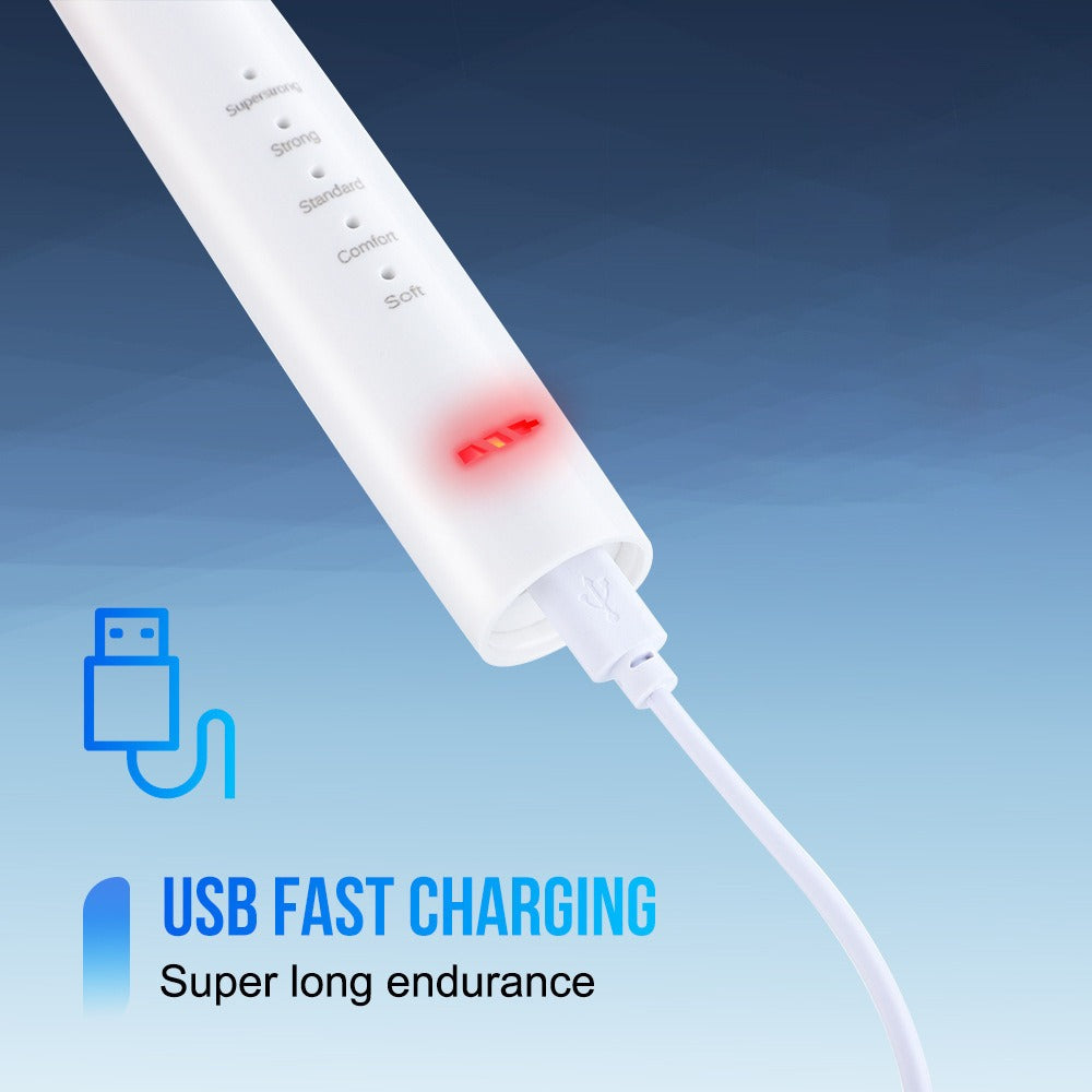 Electric Toothbrush Kit USB Rechargeable - Multi-Accessory Dental Care Set with Travel Case, Replaceable Brush Heads, Portable Oral Hygiene Device for Home & Travel, Gift for Men & - product image 8
