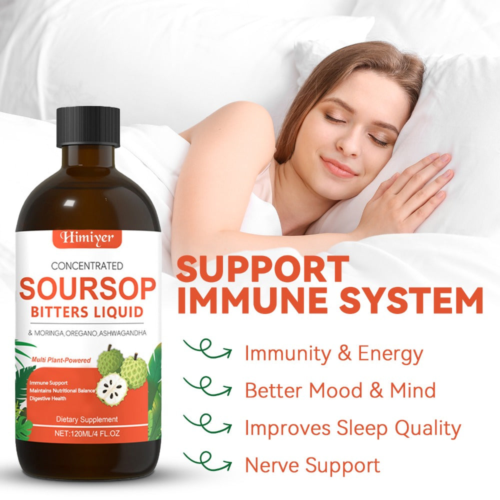 Soursop Bitters Liquid Herbal Supplement – Gut Health Support with Moringa, Oregano & Ashwagandha | Sugar-Free Vegan Formula for Sensitive Stomachs & Vitality | ShopVora UK - product image 9