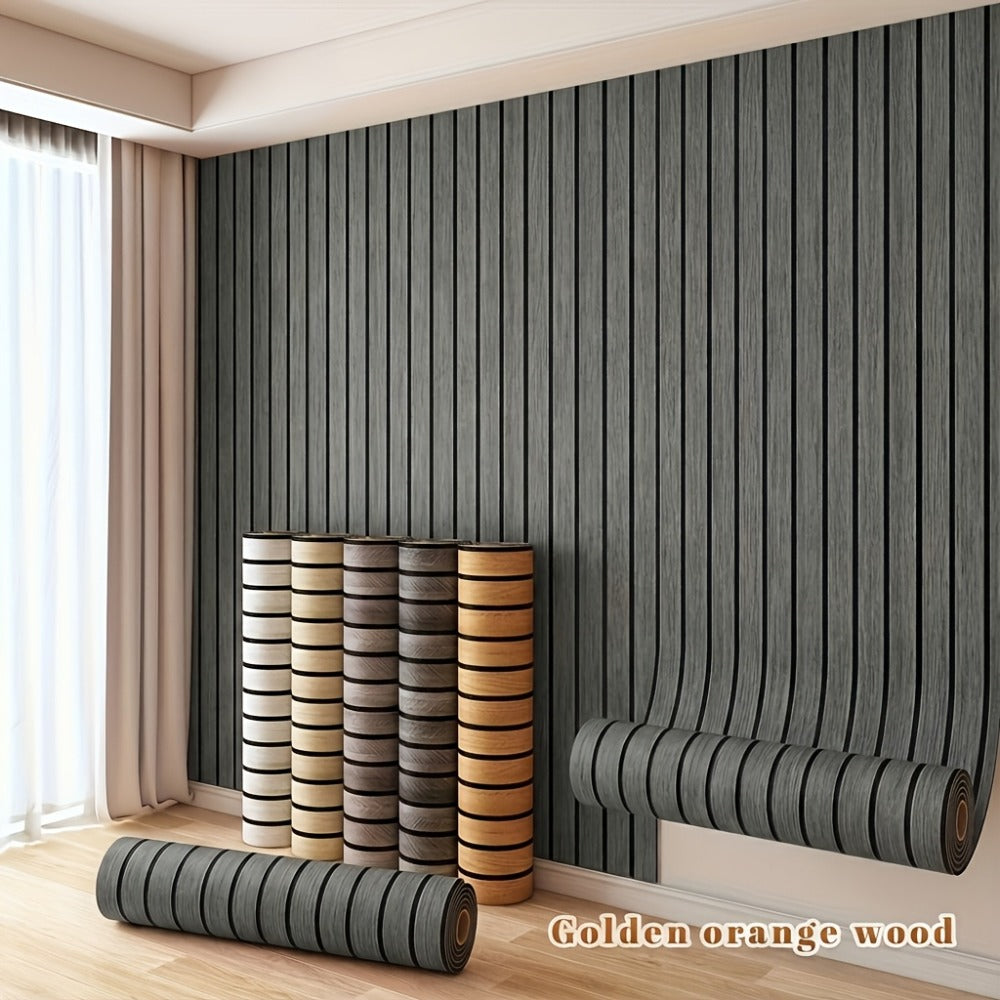 3D Wood Grain Wall Panels Self-Adhesive Peel and Stick Soundproof Grid Board Thick Matte Finish Wallpaper for Walls Ceilings Curved Surfaces Home Decor Easy Install - product image 7