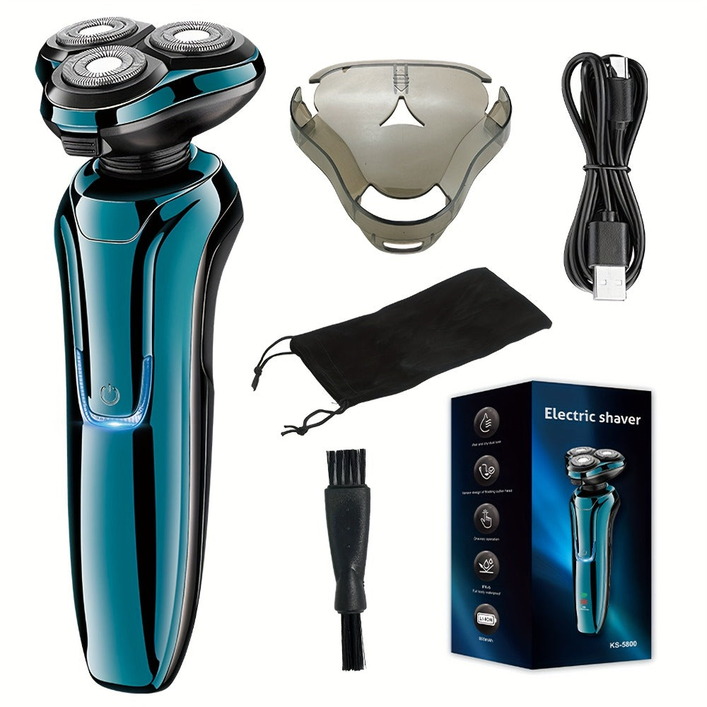 Electric Shaver for Men 4D Floating Triple Blade Waterproof — Wet Dry Razor with LED Battery Display & Type-C Fast Charging, High-End Close Shave Grooming Gift for Dad Husband - product image 9