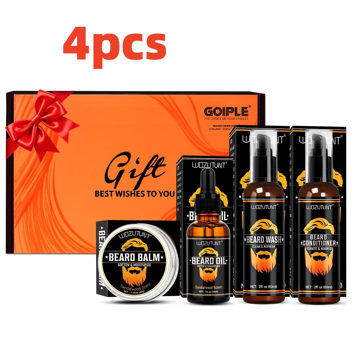 Beard Oil & Balm Grooming Kit for Men — 9-Piece Complete Beard Care Set with Conditioner Wash Brush Comb Clippers Travel Pouch, Beard Pen Option, Birthday Father's Day Gift - product image 15