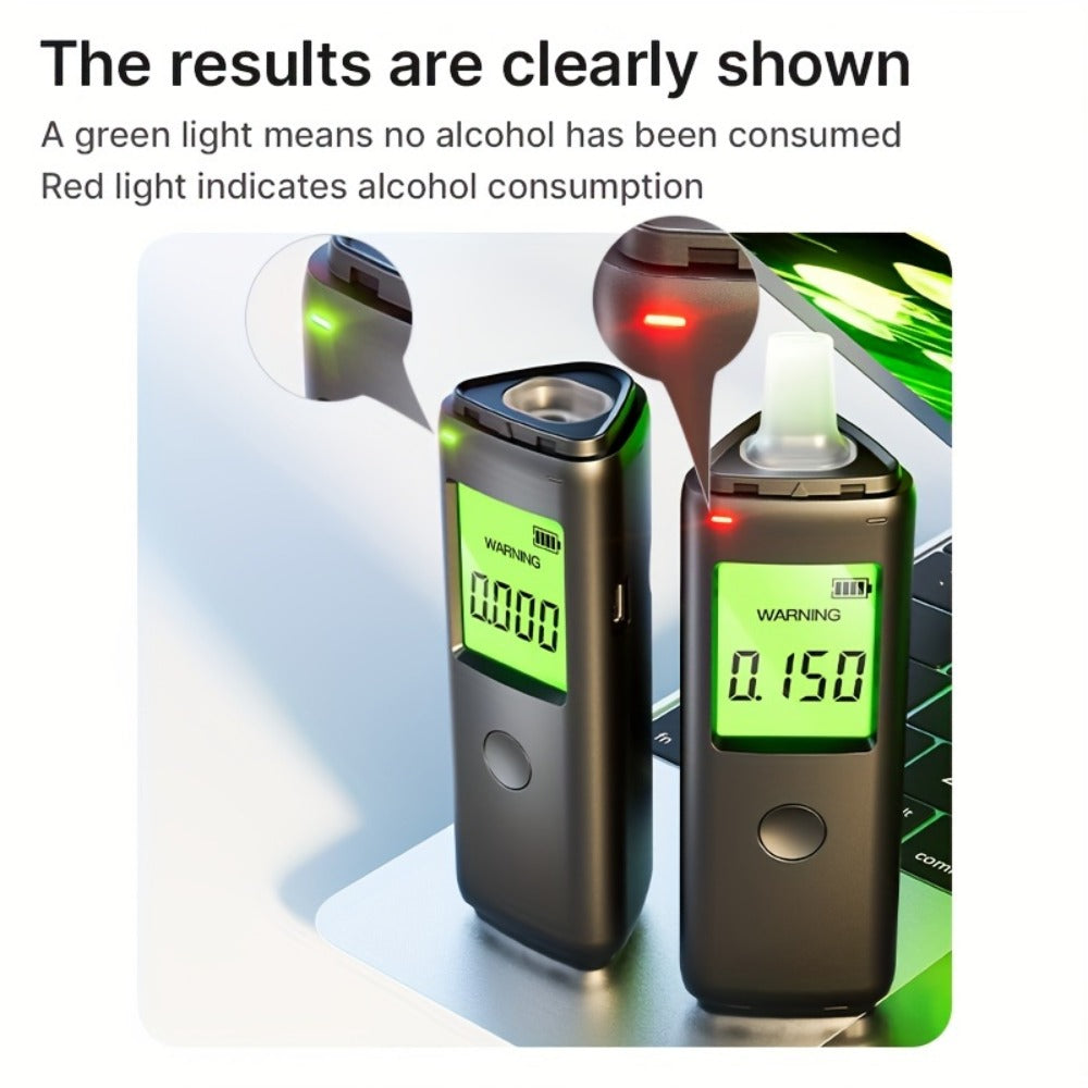 Breathalyzer Alcohol Tester 2-in-1 Rechargeable Dual Mode Blow Activated Digital BAC Tester for Personal Use Drunk Driving Prevention Portable Alcohol Meter - product image 7