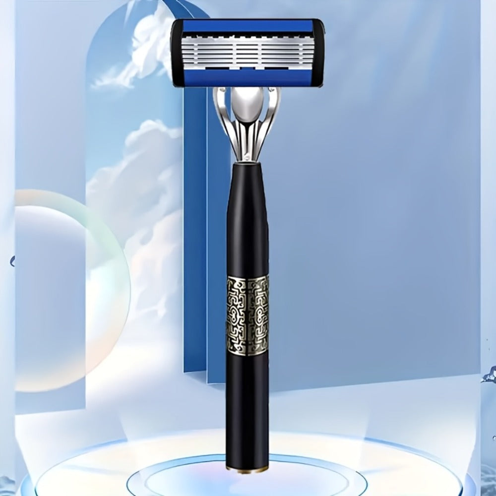 Replaceable Blade Razor for Men Stainless Steel Ultra-Sharp 36 or 72 Blades Anti-Slip Ergonomic Handle Smooth Safe Close Shave Daily Grooming Kit Travel Gift for Him - product image 6