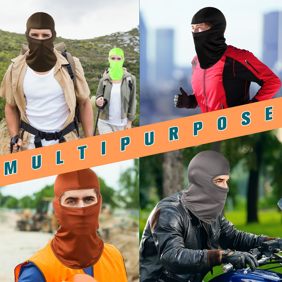 Balaclava Mask Bulk 30 Pack UPF Sun Protection – Full Face & Neck Coverage, Breathable Polyester, Multi-Color for Skiing, Snowboarding, Motorcycling, Hiking (Men & Women)