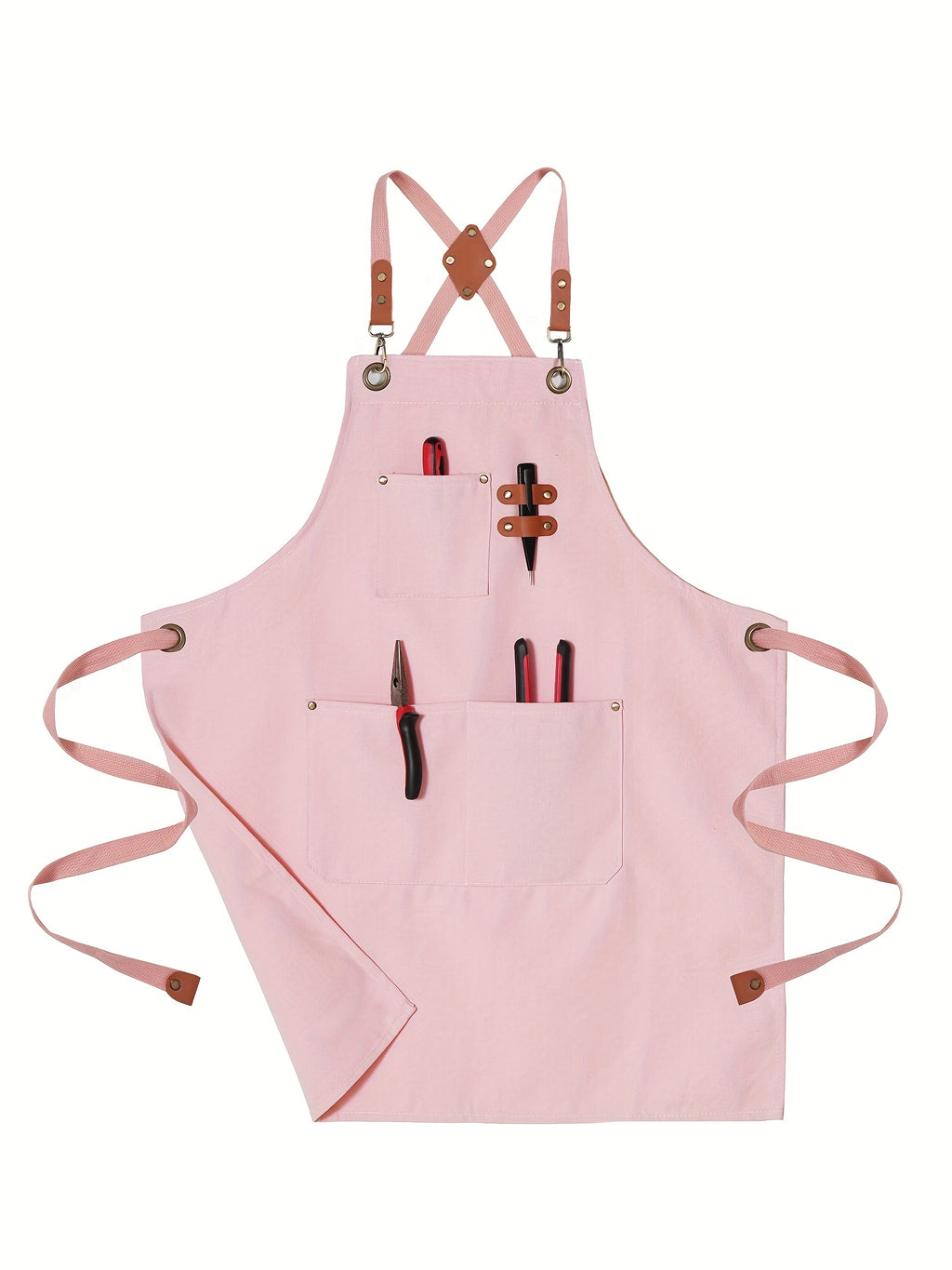 Festive Multi-Use Apron 12OZ Canvas Tool Apron With 3 Pockets - For Cooking, Gardening, Coffee Making, Thanksgiving & Christmas Gift Idea - Unisex Adjustable - product image 7