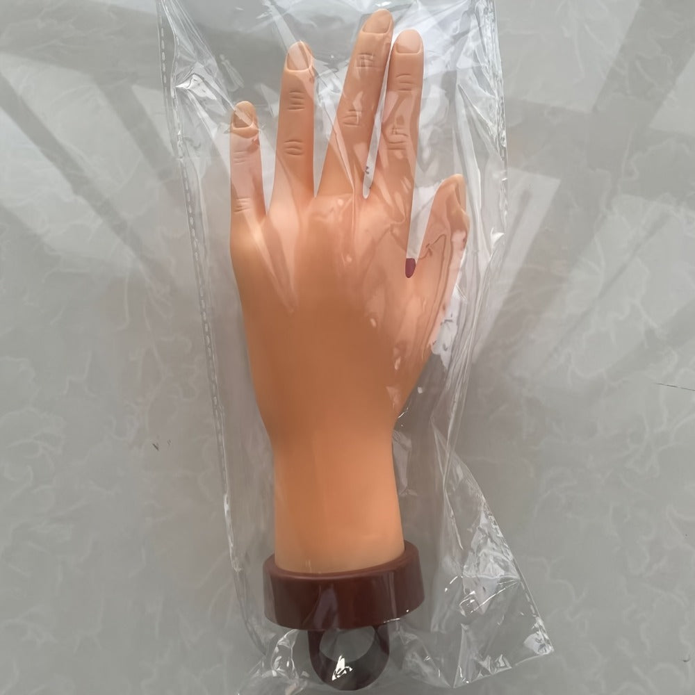 Bendable Nail Practice Hand with Stand – Reusable Mannequin Hand for Acrylic Gel Nail Training, Includes Fake Nail Tips & Nail Tools, Flexible Fingers for Realistic Practice – Begi - product image 6