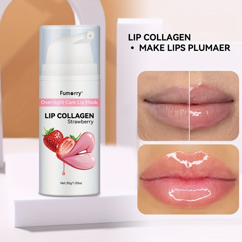 Collagen Lip Mask Overnight Plumping 30g — Moisturizing Repair Treatment for Dry Cracked Chapped Lips Night Care Revitalizing Softens Protects Firms Lip Skin Women 1.05oz - product image 9