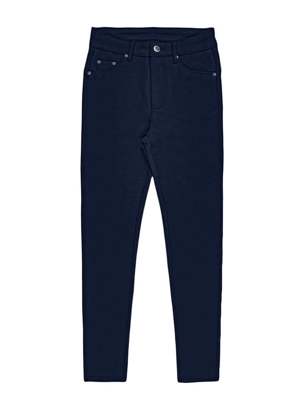 Women's Black High-Waisted Skinny Jeans - Stretchy Fabric, Button Accents, Multiple Pockets, Long Length, Casual Street Style, Allseason Pants, Casual - product image 17