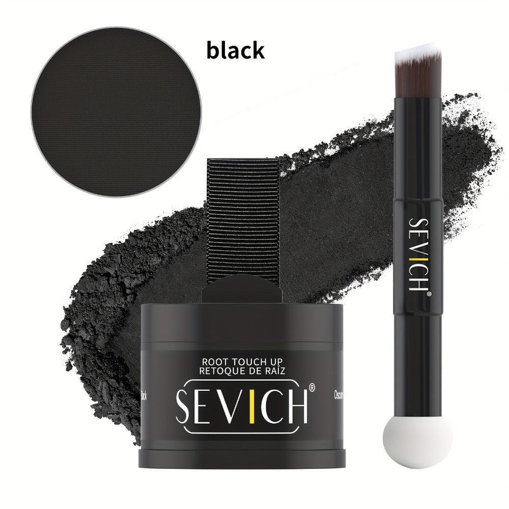 Hairline Powder Root Touch-Up Kit with Refill & Brush – Waterproof Instant Grey Hair Concealer Fills Sparse Hairline Bald Spots Eyebrow Powder for Women Men 4g+4g - product image 3