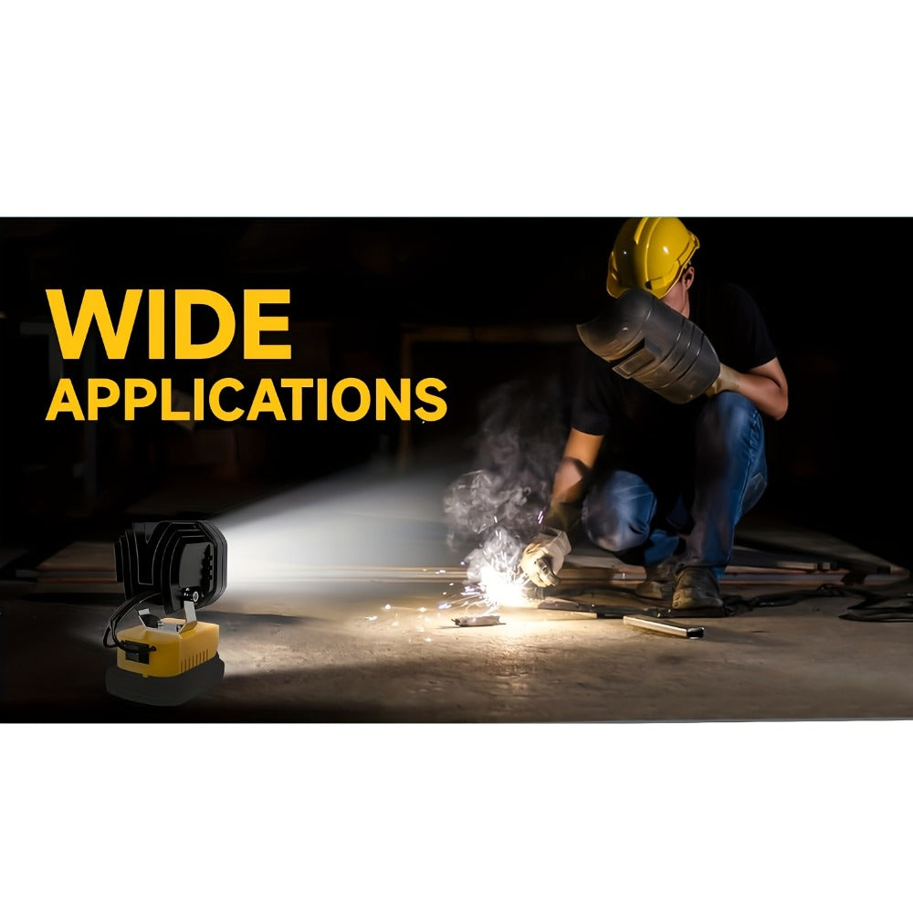 Four-Leaf Clover LED Work Light Compatible with DeWalt 20V Battery – Portable Cordless Job Site Lamp with Built-In Switch for Workshop, Camping & Emergency Lighting - product image 7