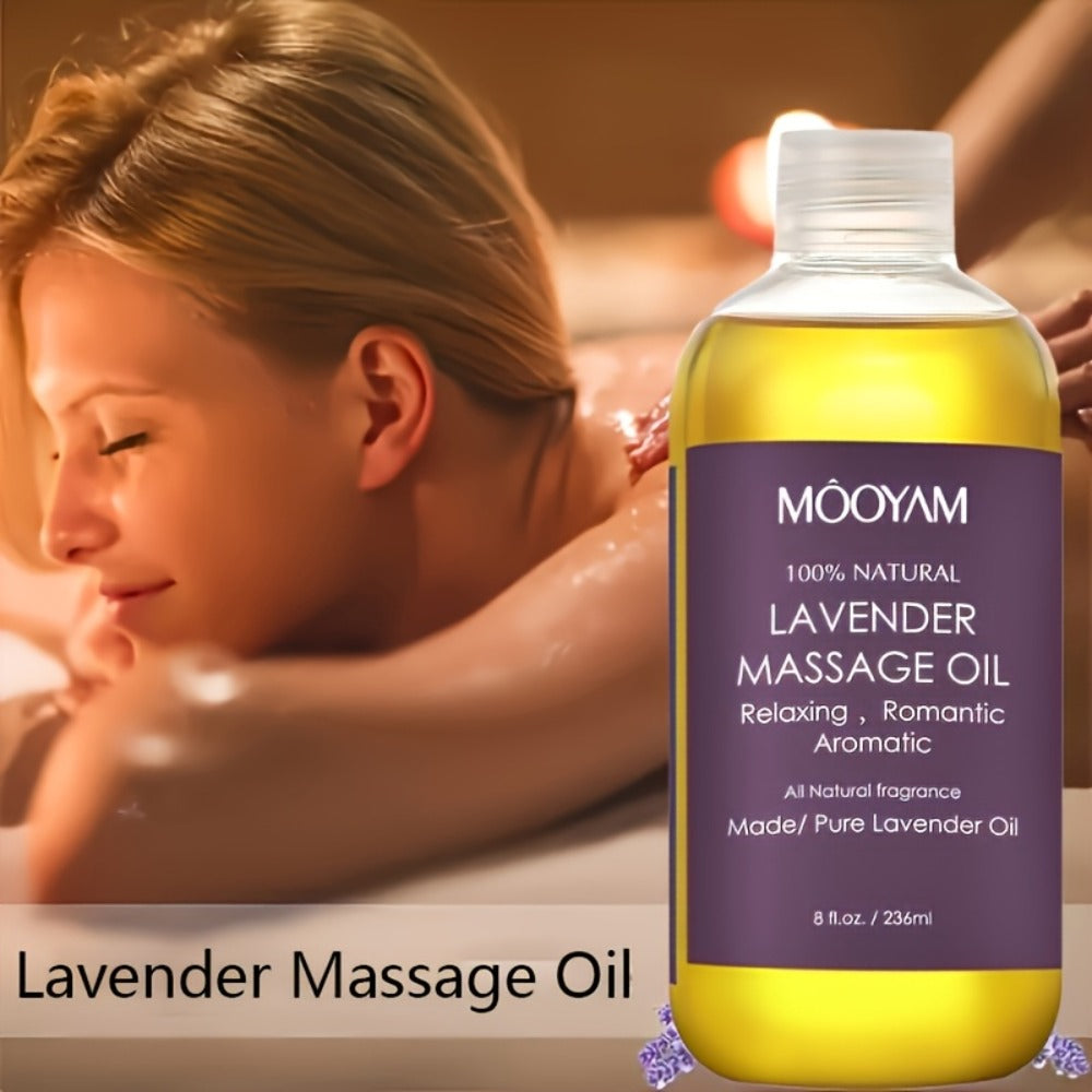 Body Massage Oil with Lavender, Nut Oil & Grapefruit - Deeply Moisturizing Aromatherapy Oil for Dry Skin, Relaxation & Nourishment, Lightweight Non-Greasy Formula for Women & Men - product image 4