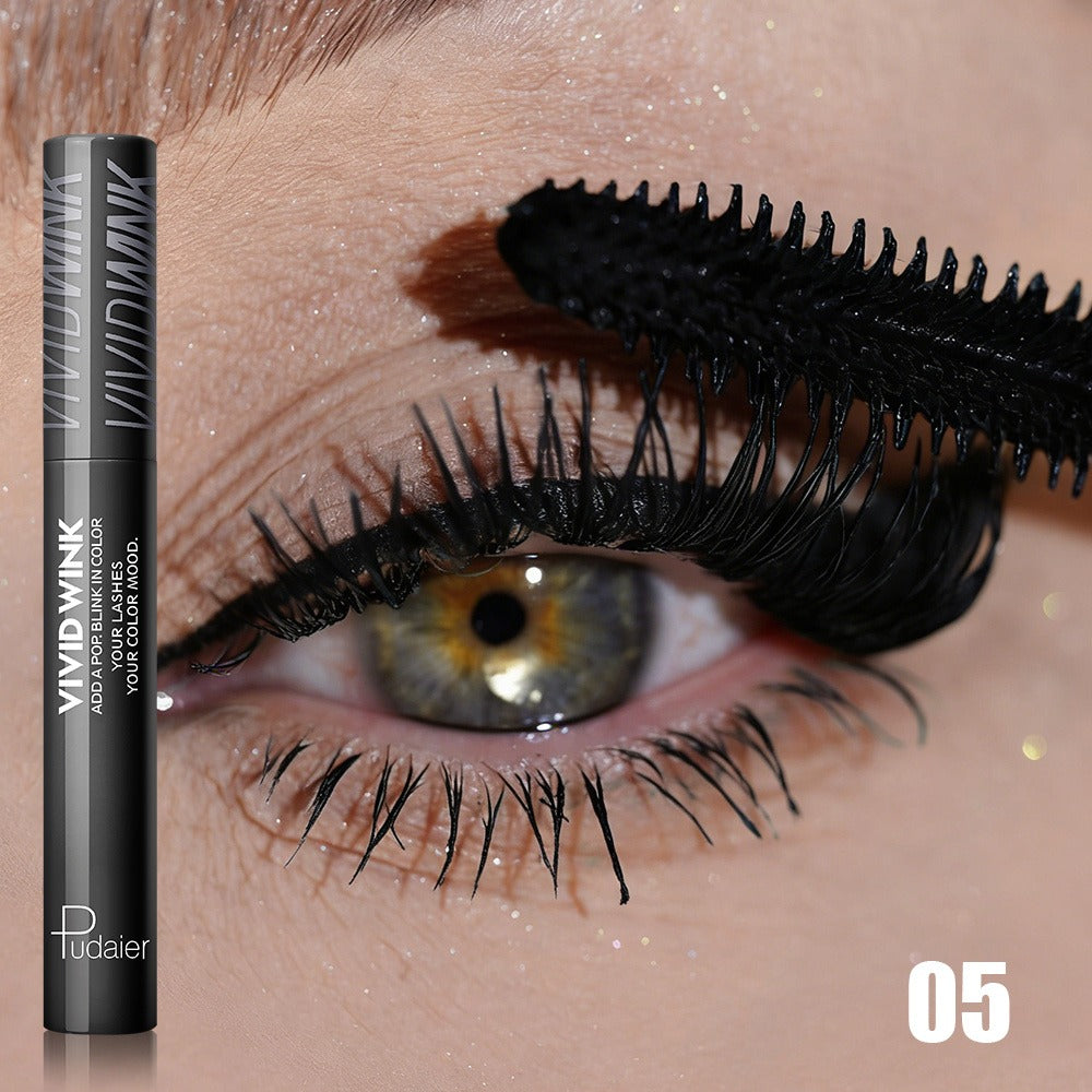 5-Shade Waterproof Colored Mascara for Women — Smudge-Proof Clump-Free Long-Lasting Vivid Formula, Bold Eye Makeup for Stage Cosplay Festival Everyday Wear, Blue Green Pink Purple  - product image 10