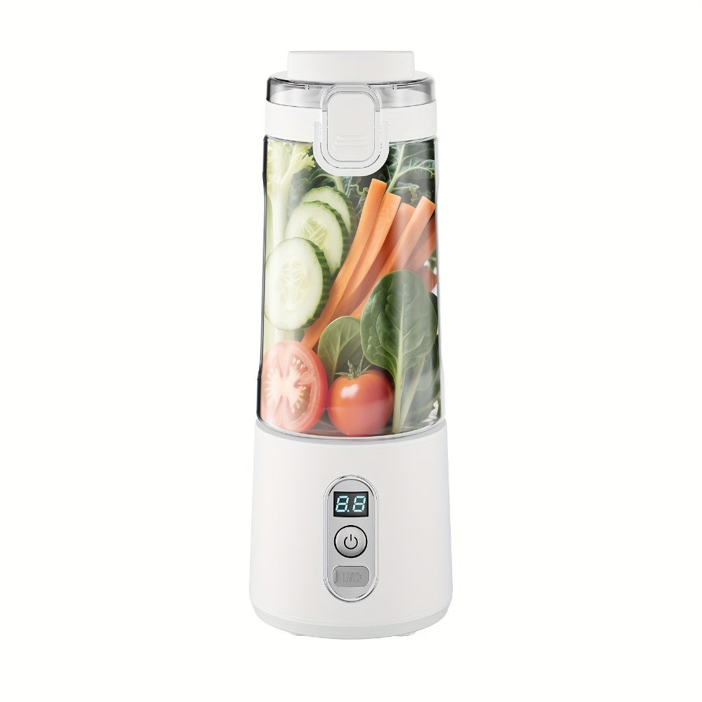 Portable Smoothie Blender USB-C Fast Charge 6-Blade Stainless Steel – Digital Timer Battery Display High-Speed Ice Crush No-Spill Lid | Protein Shake Gym Travel Blender in Black Pi - product image 43