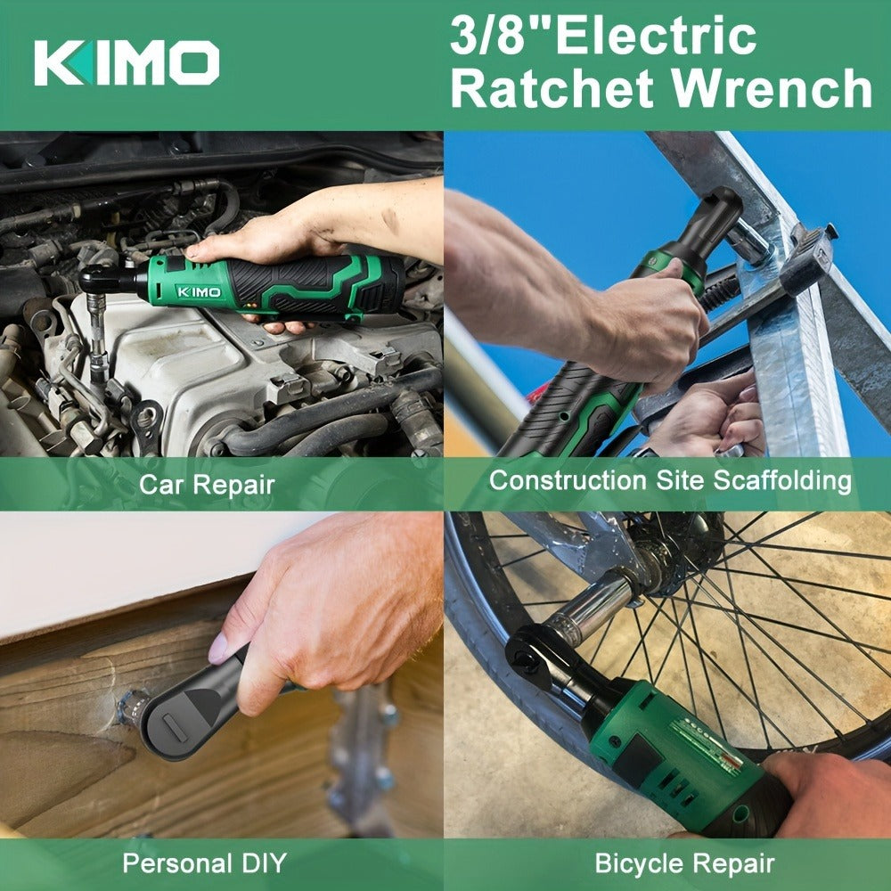 Cordless Ratchet Wrench 3/8 Inch 12V – KIMO 40ft-lb Torque Power Ratchet Set with 2.0Ah Battery, Fast Charger & 8 Sockets - product image 6
