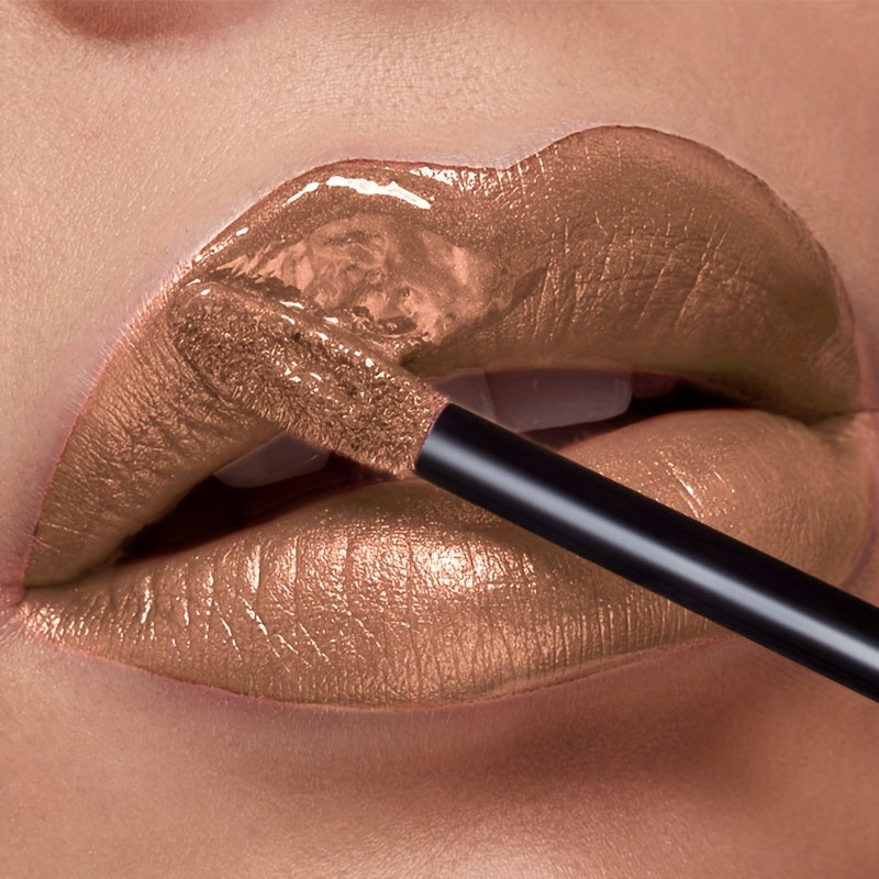 Metallic Glitter Liquid Lipstick 22 Shades Waterproof Shimmer Lip Gloss Non-Sticky Plant Squalane Formula - Long-Lasting Transfer-Proof Bold Lip Tint for Party Festival Bridal Dail - product image 37