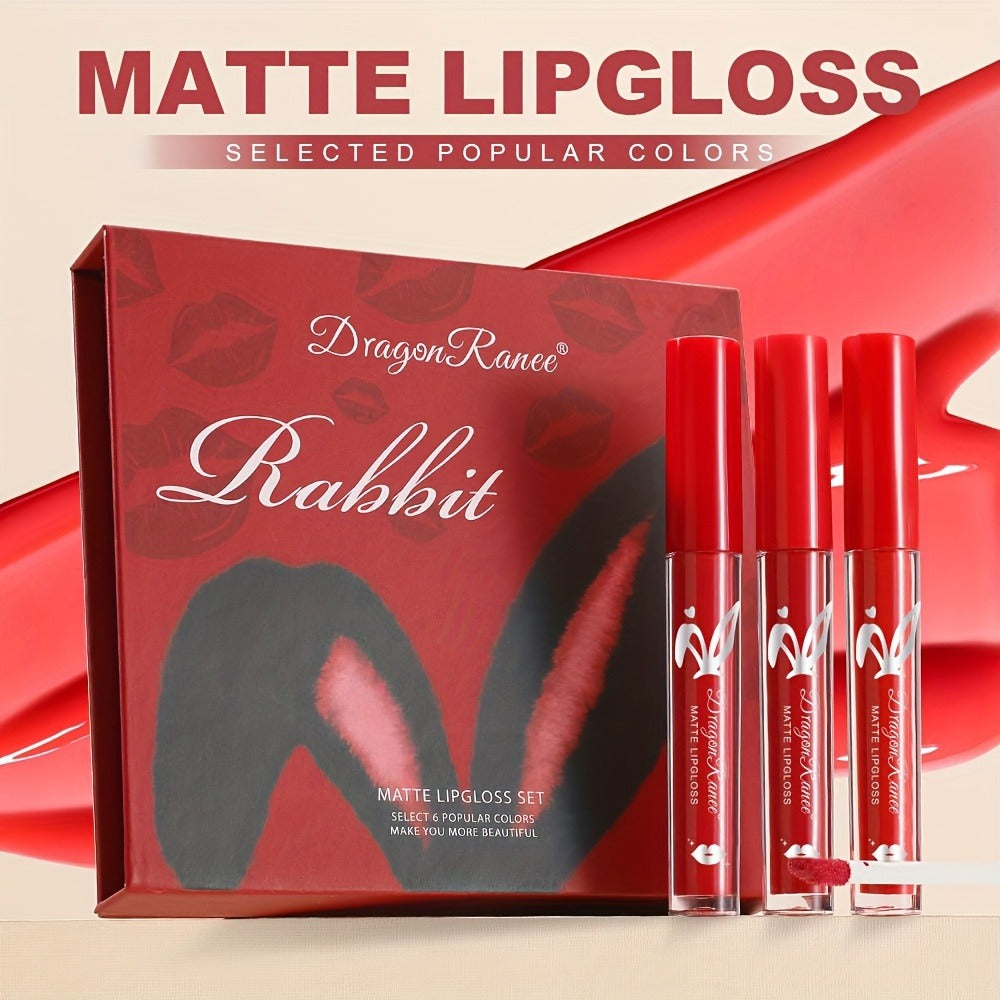 Red Lip Gloss Set 6 Pcs Squalane Long-Lasting Non-Transfer Moisturizing Glossy Lip Glaze Vibrant Red Tones Crimson Berry for Date Night Party Wedding Gift for Women - product image 9
