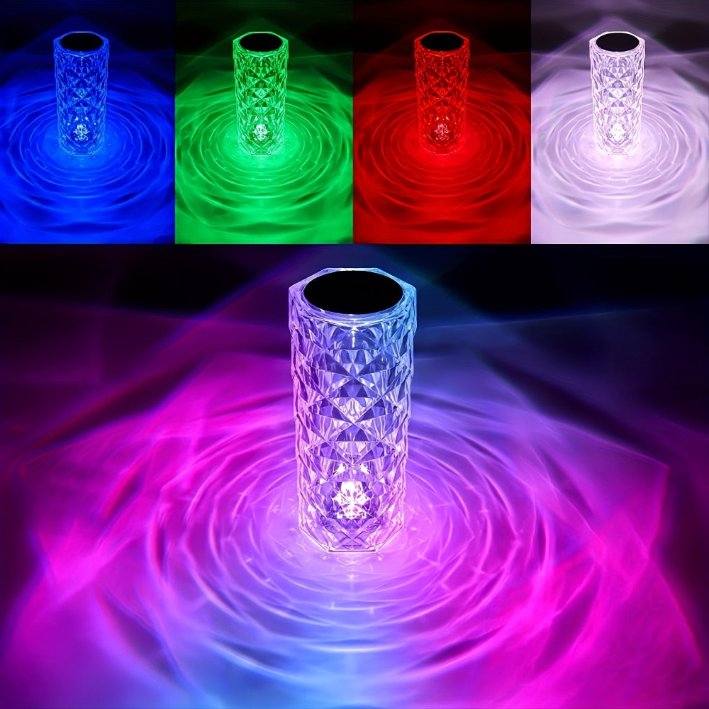 RGB Diamond Crystal Table Lamp Touch & Remote Control, 16 Colors 10 Brightness 4 Modes Dimmable LED Night Light, Aesthetic Mood Ambient Lighting for Bedroom Bedside Gaming Room Dec - product image 4