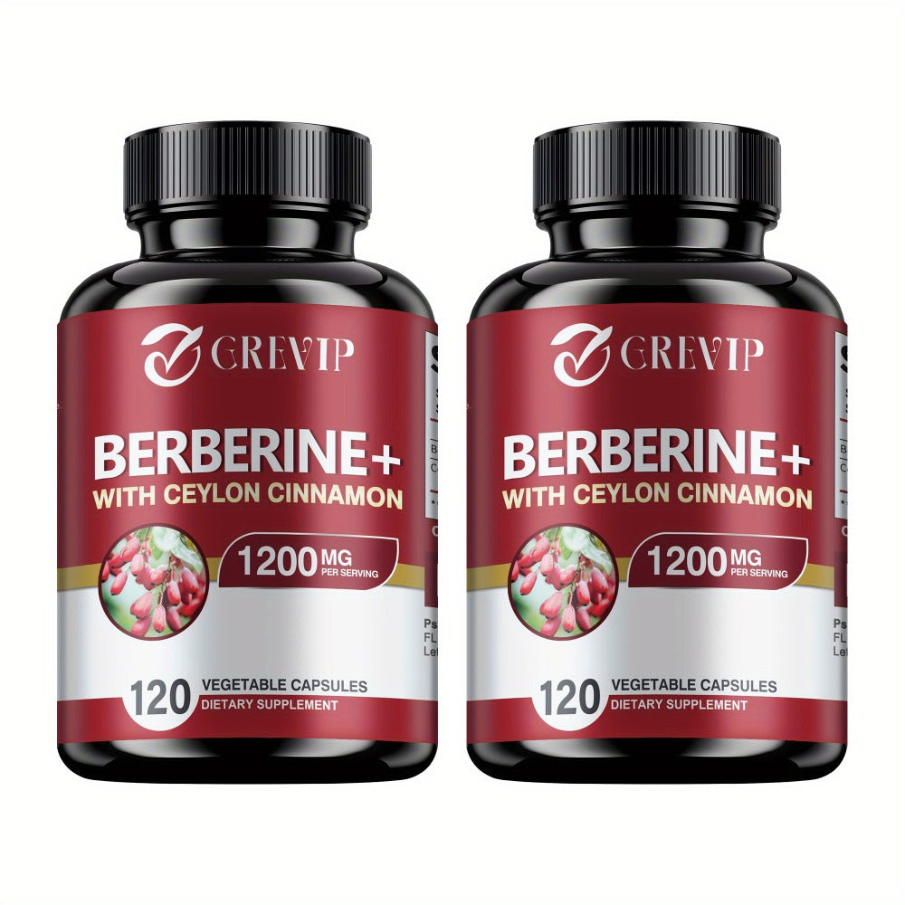 Berberine + Ceylon Cinnamon Supplement 120 Capsules – Support Healthy Cholesterol, Blood Sugar & Heart Health | Berberine HCl Dietary Supplement for Women & Men - product image 5