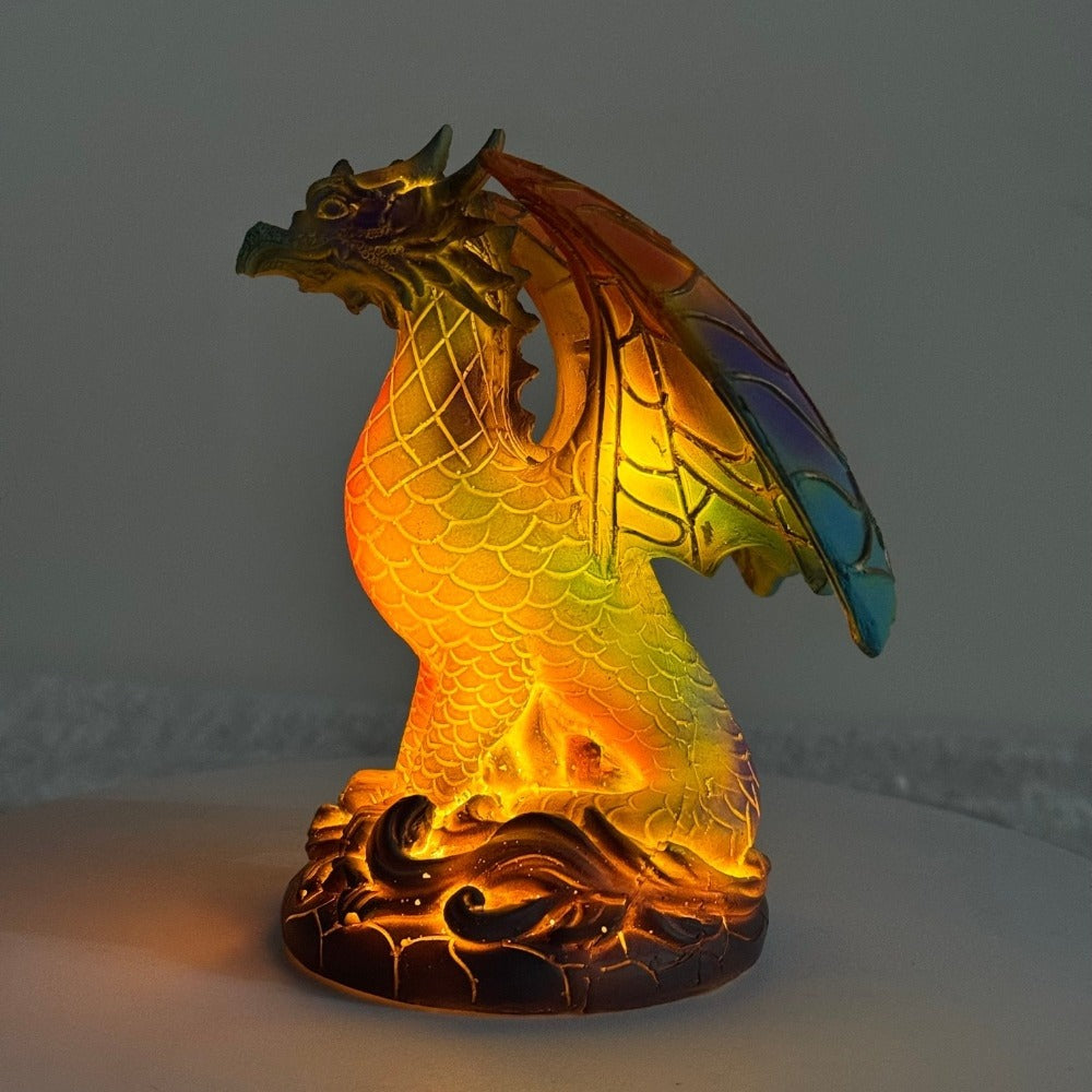 3D Resin Animal Night Light – Bohemian Vintage Dragon, Owl & Sea Turtle Stained Desk Lamp for Bedroom, Home Decor, Birthday & Christmas Gift (Dragon / Owl / Sea Turtle) - product image 12