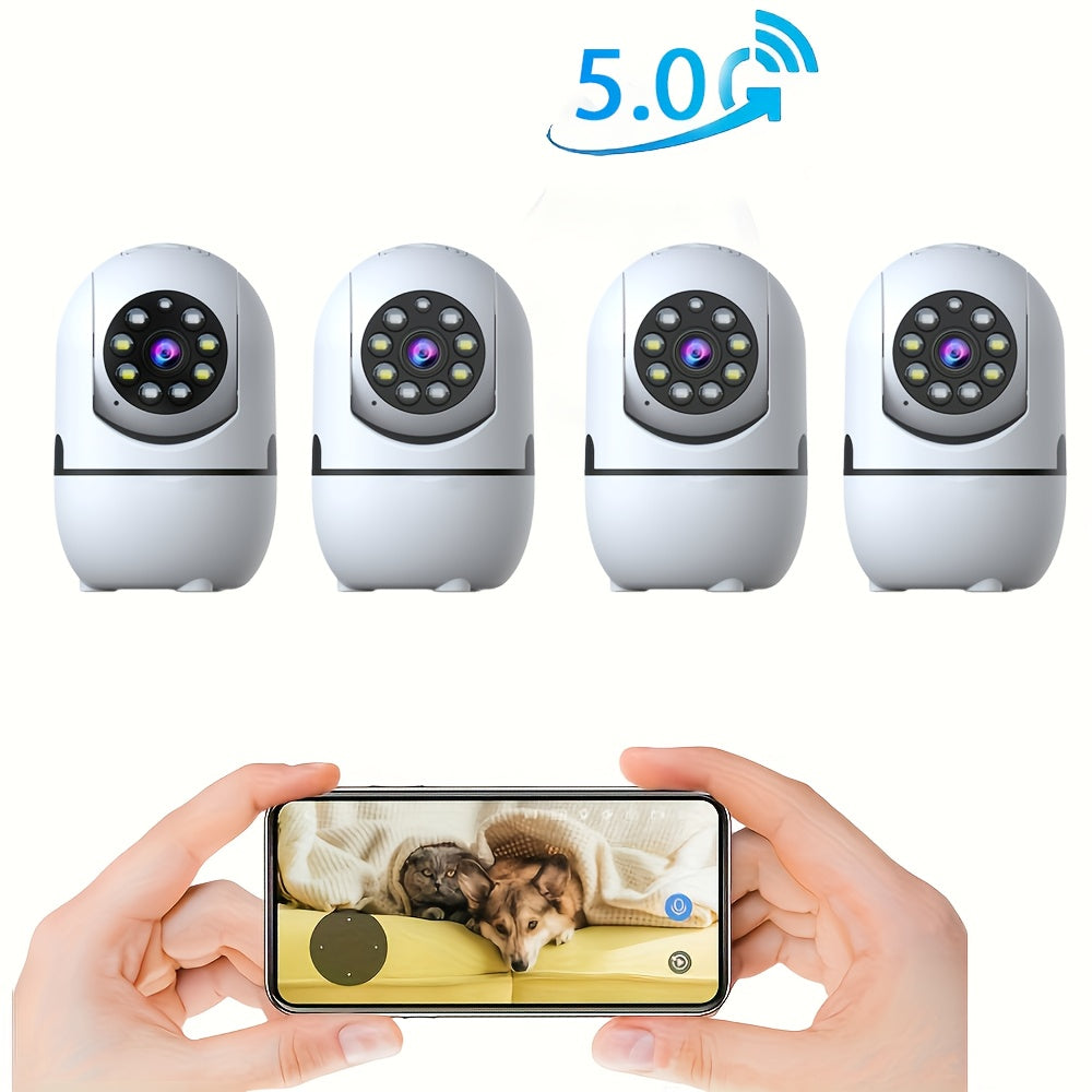 4pcs Wireless Security Camera Indoor with 355° Pan & Tilt, Night Vision, Motion Detection, 2-Way Talk, Baby/Pet Monitor, 2.4/5G WiFi, Support Cloud & Max. 256G - product image 3