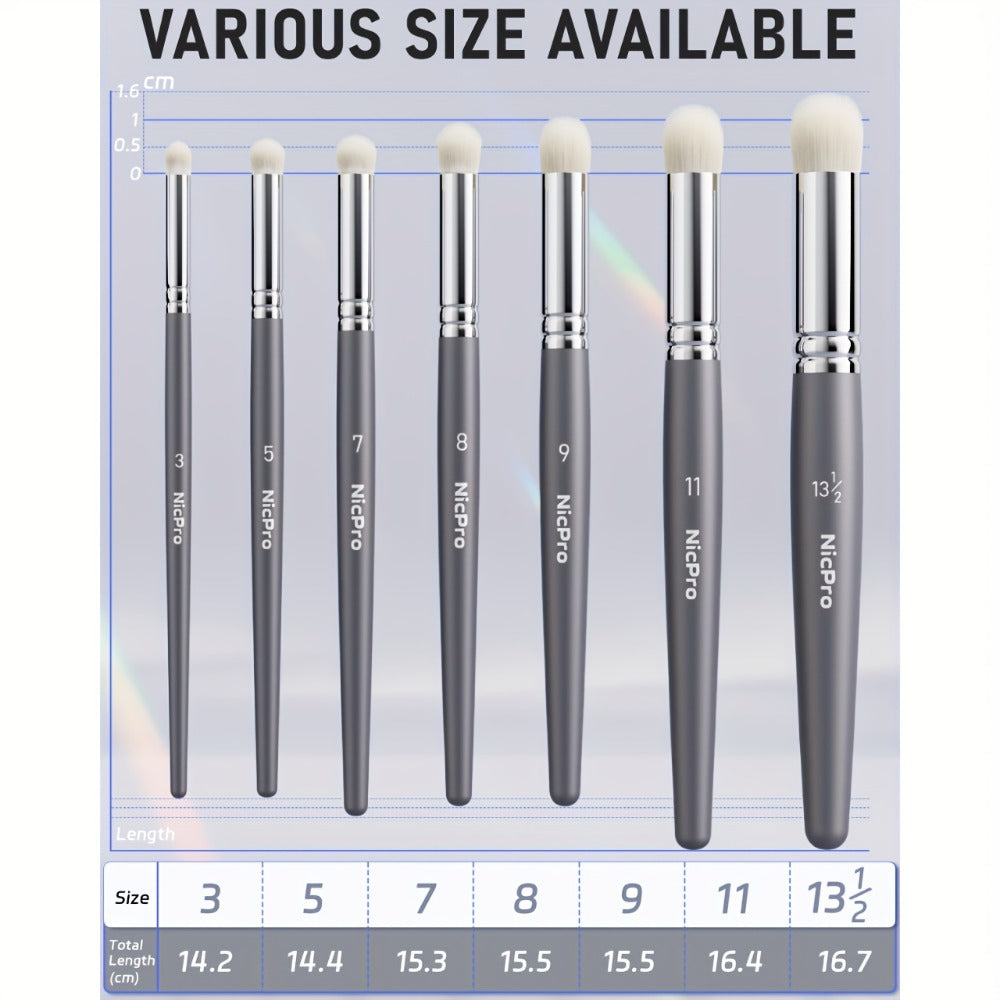 Dry Brush Set for Miniature Painting 7 Sizes – Professional Drybrush Kit with Storage Case – Hobby Detail Paint Brushes for Models Warhammer DnD Figures – Black & Gray – Gift for Hobbyists