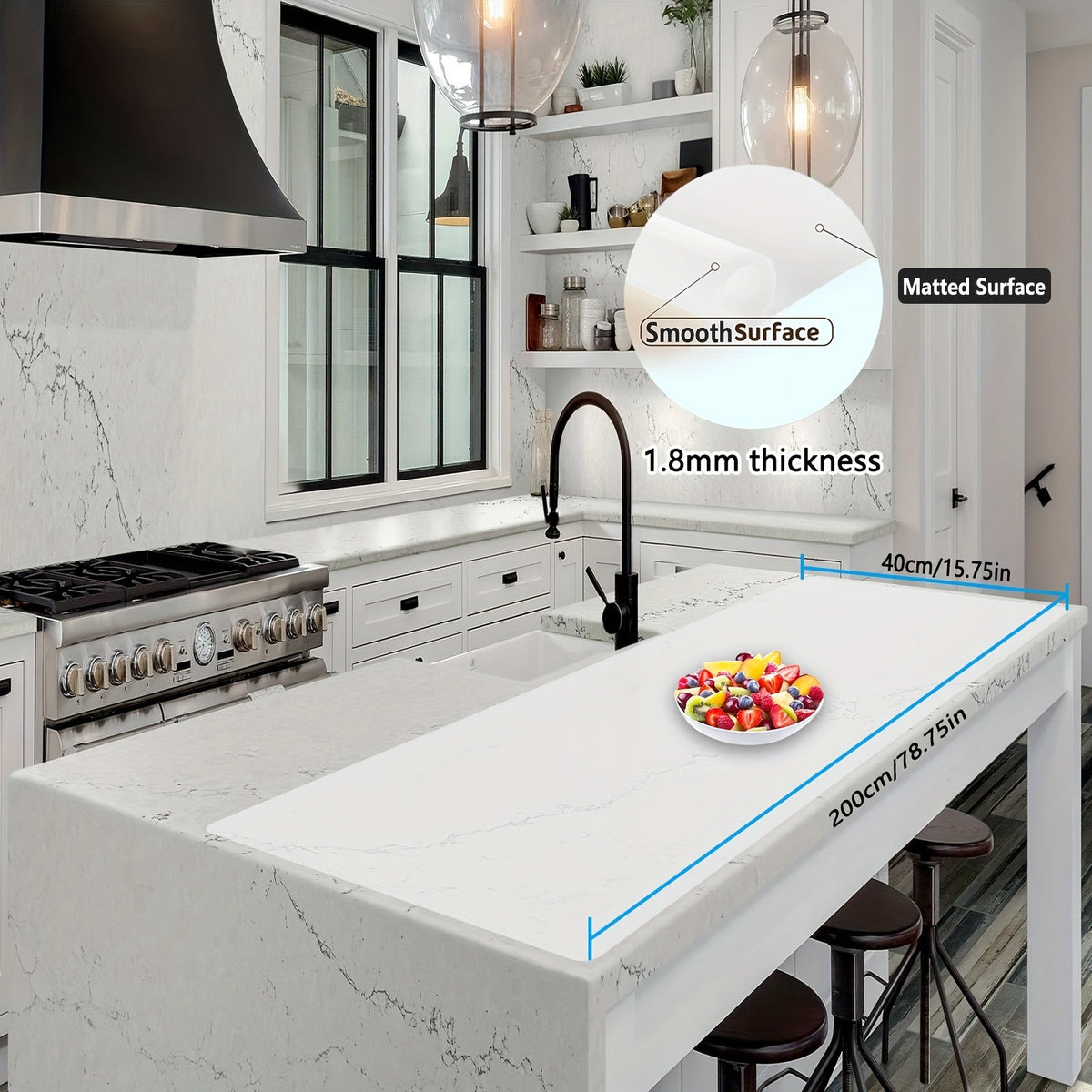 Extra Large Silicone Mat for Kitchen Counter – Nonslip Heat Resistant Countertop Protector, Nonstick Waterproof Craft Mat & Placemat, Multiple Sizes & Colors - product image 41