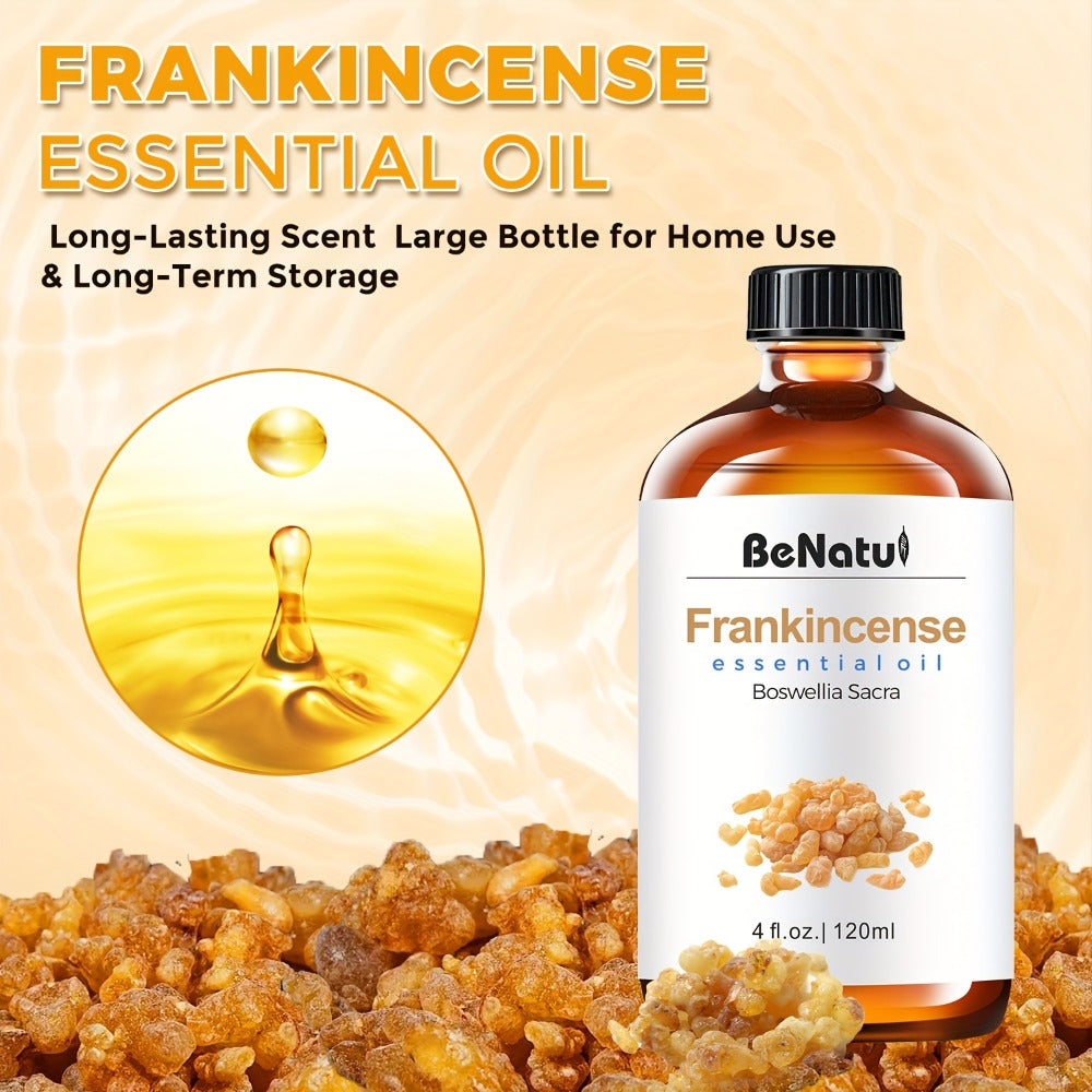 Essential Oil for Diffuser & Humidifier – Frankincense, Argan & Jojoba Oil, Long-Lasting Woody Warm Resin Aroma for Home, Hotel & Room Decor, Candle Making & Aromatherapy, 4.06oz N - product image