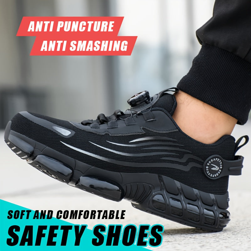 Steel Toe Work Shoes Man Slip Resistant Abrasion Resistant Construction Working Boots Comfortable Breathable Sneaker - product image 5