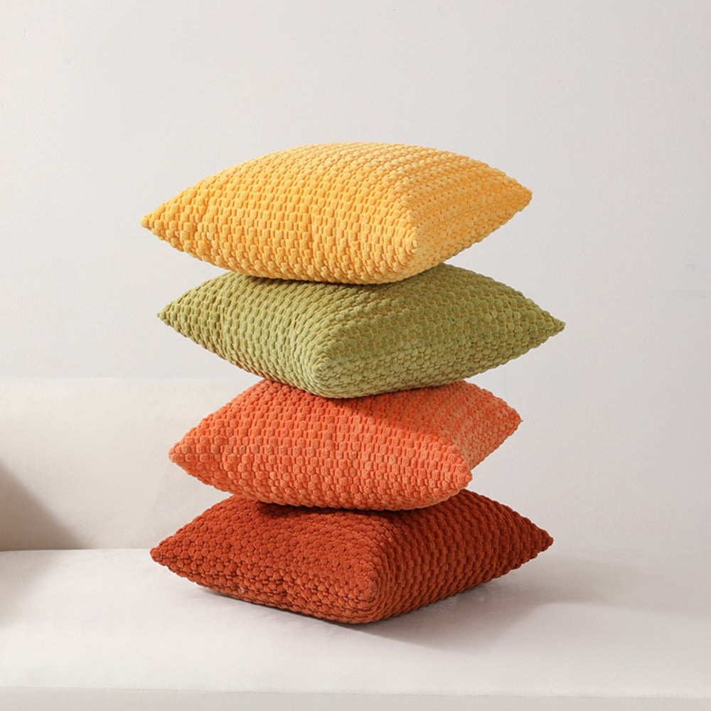 Pillow Covers Set of 4 Boho Plaid Double Sided Plush 18x18 20x20 Inch Zipper Machine Washable Decorative Cushion Covers for Sofa Bed Office Chair Warm Winter Home Decor - product image 7