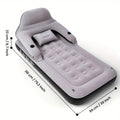 Inflatable Air Mattress with Backrest Pillow & Built-in Pump, Self-Inflating Portable Camping Bed for Outdoor Hiking Travel, Double Size Guest Bed for Home Floor Sleeping - product image 11