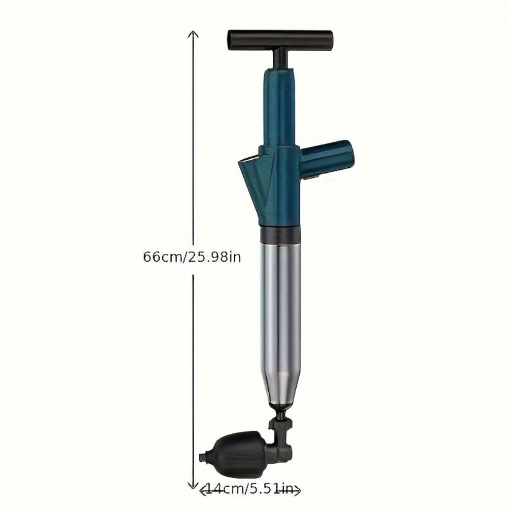 Air Pressure Drain Unclogger – One-Shot Toilet Dredging Tool for Kitchen & Bathroom, Sewer Pipe Blockage Remover, Floor Drain Cleaner, Portable Manual Plunger for Clogged Drains (1 - product image 2