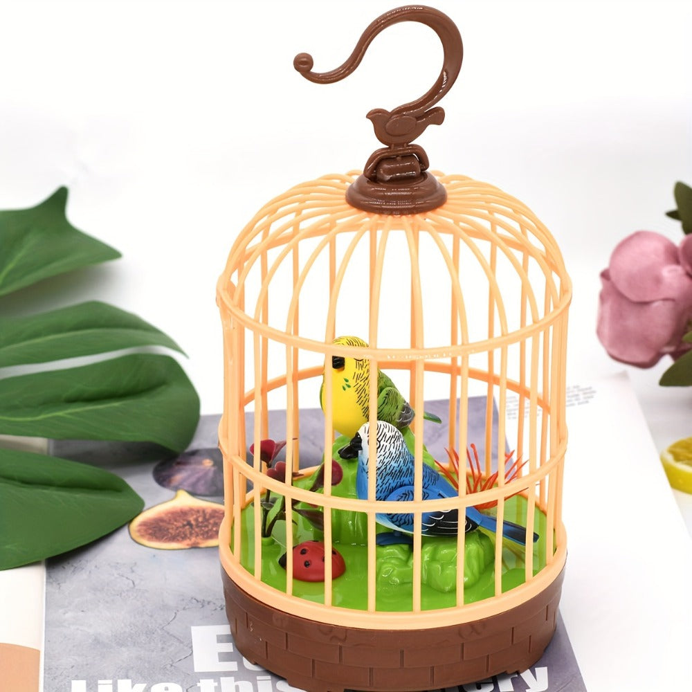 Chirping & Wing-Fluttering Parrot, Interactive Sound-Responsive Animal Toy, Battery Powered, Birthday Christmas Gift for Kids Boys Girls – Mini Voice-Activated - product image 8