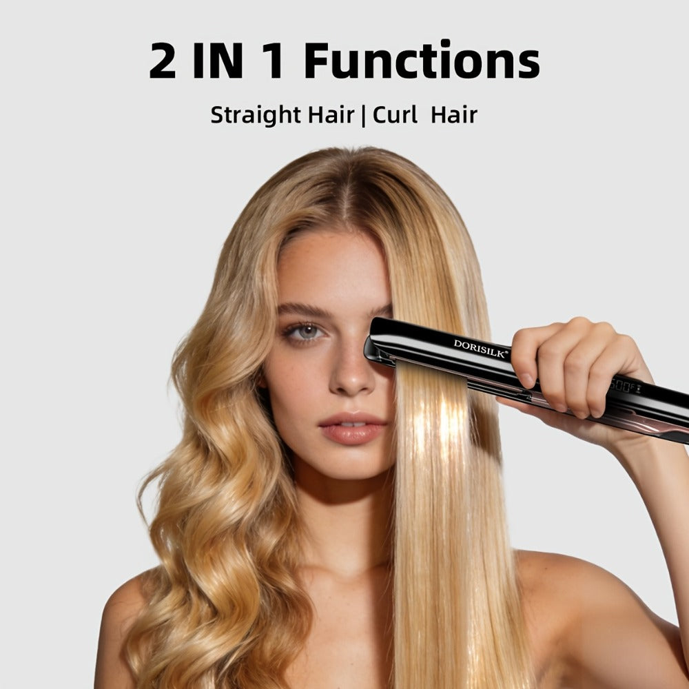 Plasma Ionic Hair Straightener Flat Iron 500°F with PTC Ceramic Oil Plates, LCD Display & 60-Min Auto Off — Frizz Control Professional Flat Iron for All Hair Types, 1" & 1.77" Plat - product image 12
