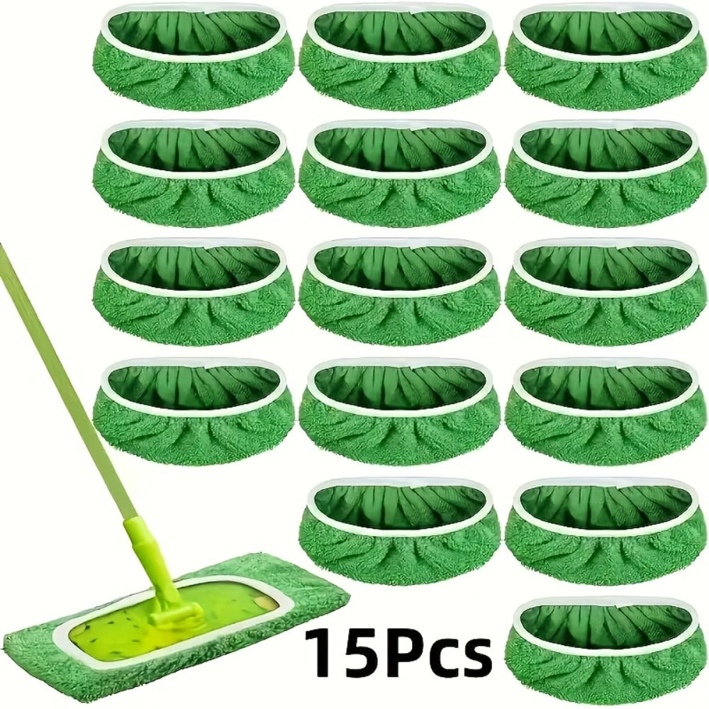Microfiber Mop Pads 15-Pack Compatible with Swiffer Sweeper Reusable Washable Wet Dry Mopping Cloths Refill Pads for Hardwood Vinyl Tile Floors - product image 3
