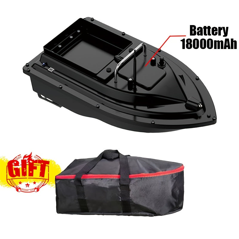 Single Compartment Carp Fishing Bait Delivery & Towing Boat with Carrying Case | RC Bait Boat 500M Remote Control Fishing Bait Boat with Large Capacity Hopper - product image 3