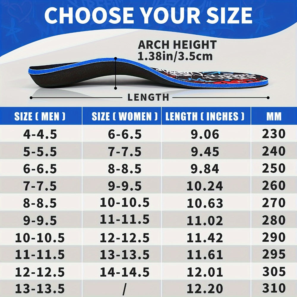 Arch Support Insoles for Men & Women - Heavy Duty Flat Feet Shoe Inserts, Shock Absorbing Comfort Insoles for Standing All Day, Work, Sports, Walking & Hiking - product image 3