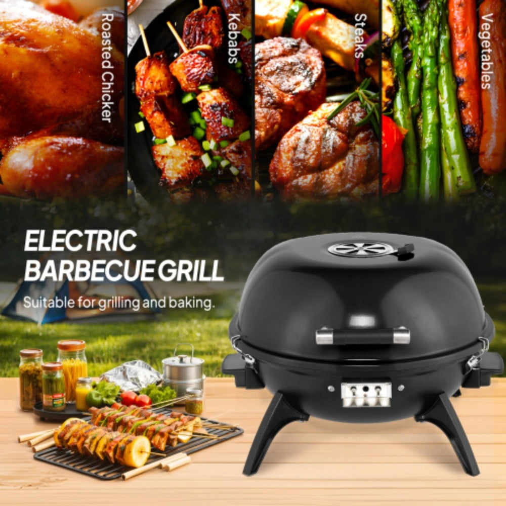 Electric Indoor Grill Smokeless Vertical Design 1.12 SqFt Griddle Warming Rack Adjustable Temp 200-425F Pull-Out Drip Pan 304 Stainless Steel for Steak BBQ Panini Camping - product image 5