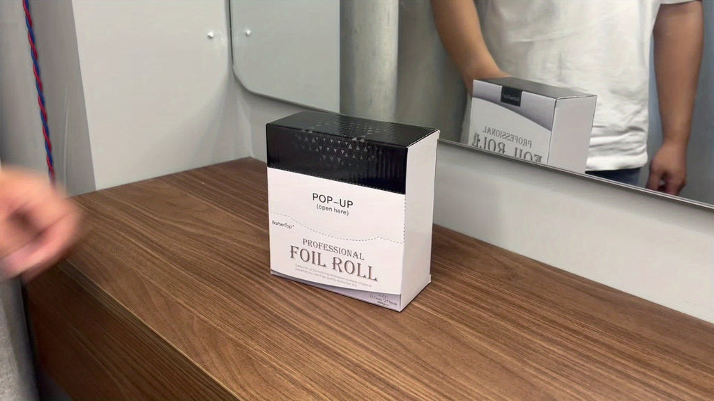 Hair Highlighting Foil Sheets 300pcs Box | Professional Salon Aluminum Foil Paper for Balayage Coloring Perming | Even Heat Distribution Precise Sectioning | Silver Grade Hairdress - product image 10