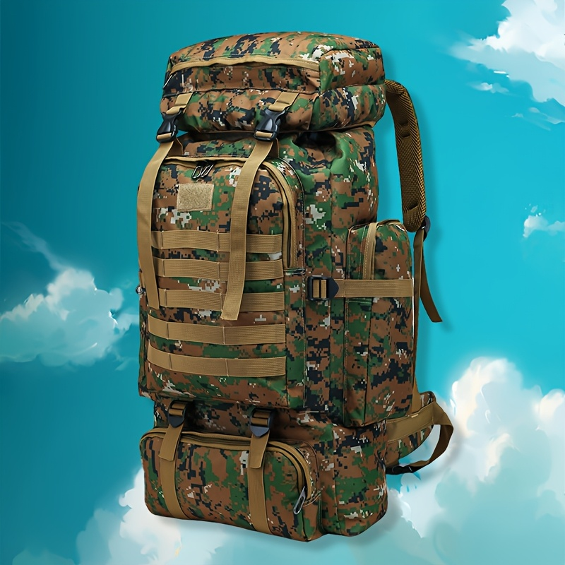 Tactical 3-Day Assault Pack Oxford Fabric DIY System for Camping Hunting Travel Unisex – Military Hiking Backpack 80L - product image 17