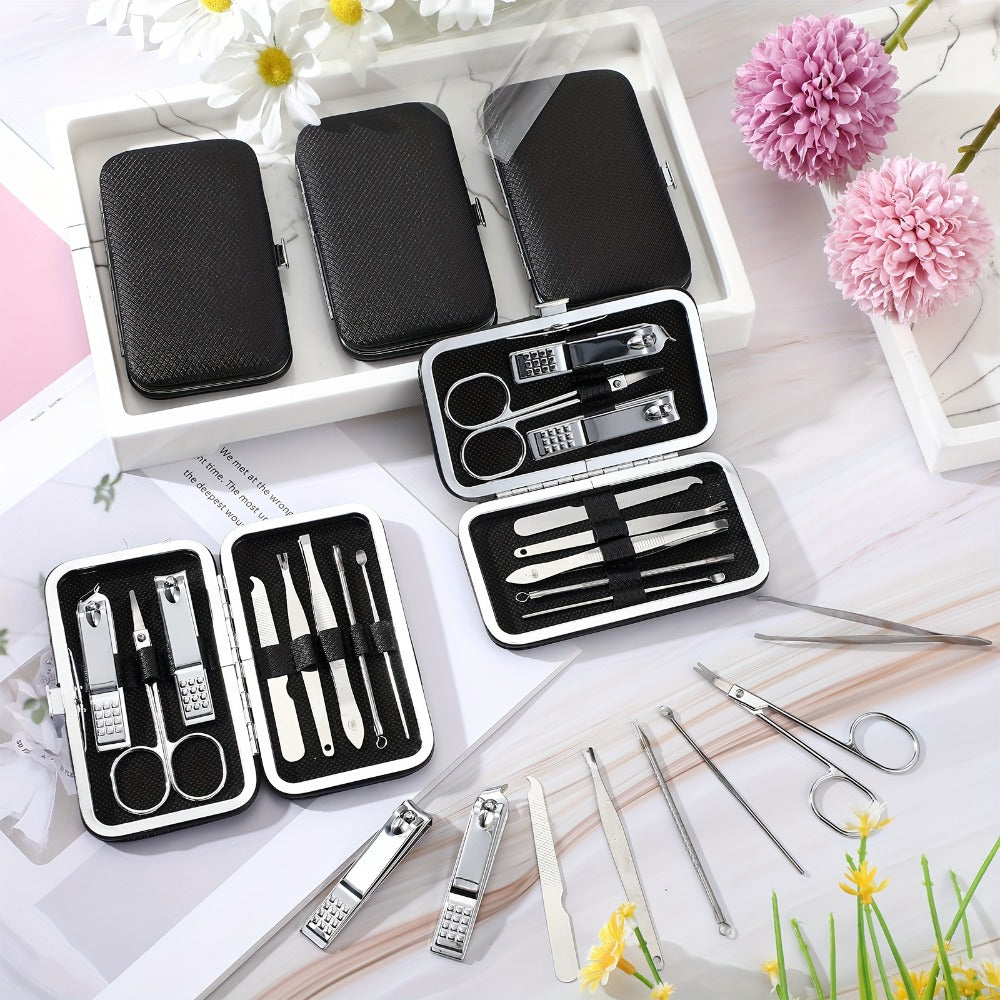 Bulk Nail Clipper Set 50 Pack 8-in-1 Stainless Steel Manicure Pedicure Kit with Portable Travel Case – Professional Grooming Tools Gift Set for Men Women Family Corporate Employees - product image 2