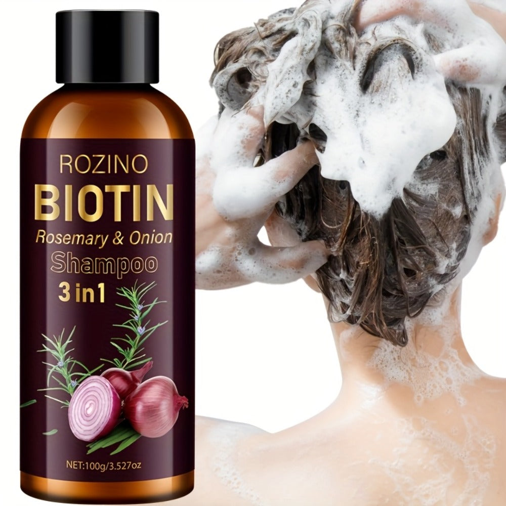 Onion Rosemary Biotin 3-in-1 Shampoo Bar for Hair Growth & Damaged Hair Repair - Scalp Cleansing Strengthening Nourishing Solid Shampoo Bar for Women All Hair Types 100g - product image 8